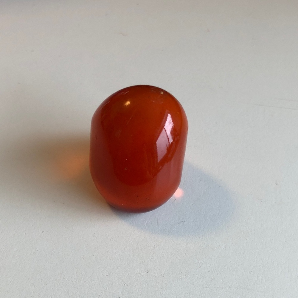 Chunky Orange Glass Ring